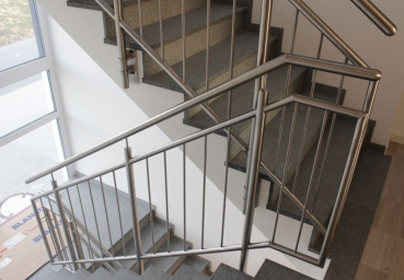 Treppengeländer "Elegant" - Edelstahl geschliffen - konfigurierbar