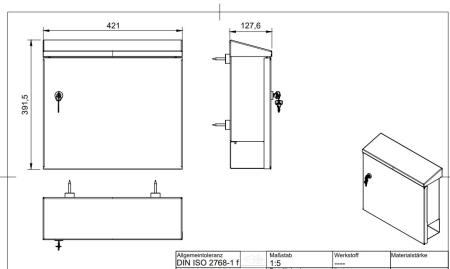 Zeichnung_Briefkasten_Abmaße